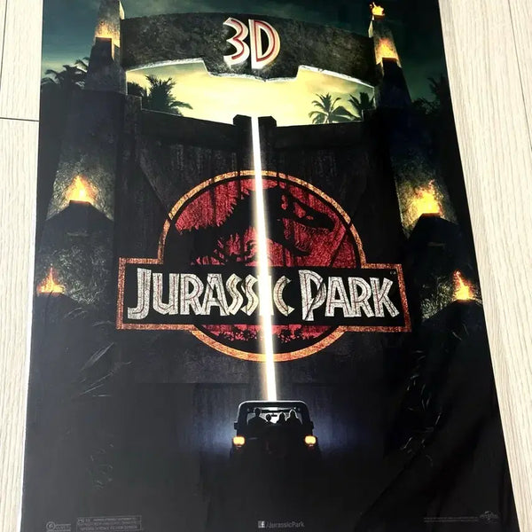 [BUNJANG] Jurassic Park 3D Poster (A3) - Limited Edition / [초희귀한정판]영화 쥬라기공원 3D 포스터(A3)쥬라기월드 포스터