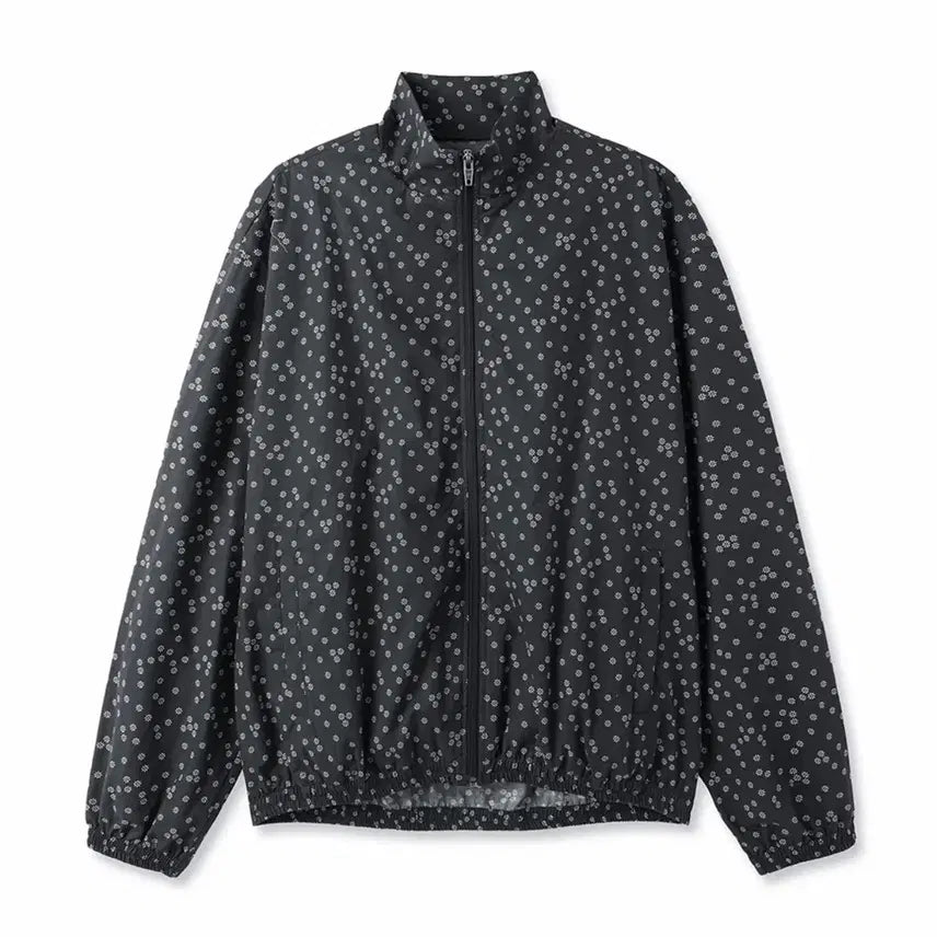 [BUNJANG] OWCY Floral Track Windbreaker Black L / 오와이 플로랄 트랙 바람막이 (L) 블랙