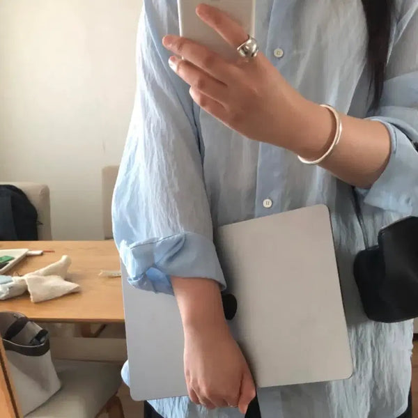 [BUNJANG] Lemondillbutter Galchi Shirt Blue / 레몬딜버터 갈치셔츠 블루 | 레딜버 lemondillbutter