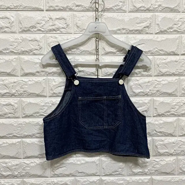 [BUNJANG] Denim Bustier Overalls / 2471) 데님 멜빵 뷔스티에