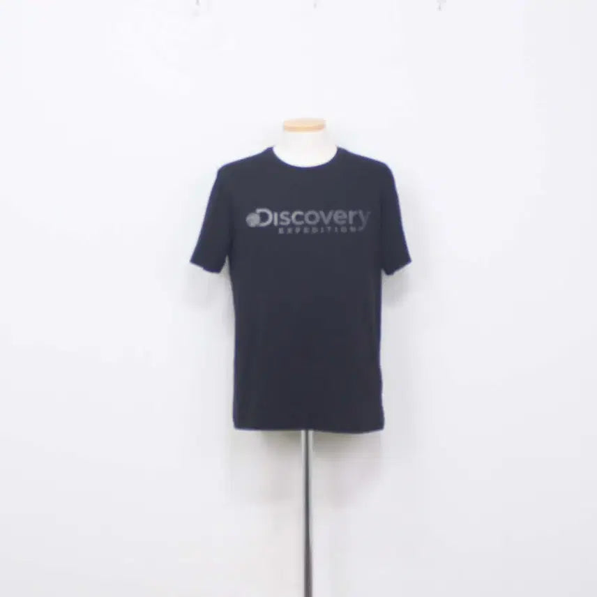 [BUNJANG] Discovery Men's Round Neck Short Sleeve T-Shirt Black / [정품] 디스커버리 남성 라운드 반팔 티셔츠 95사이즈 정인샵
