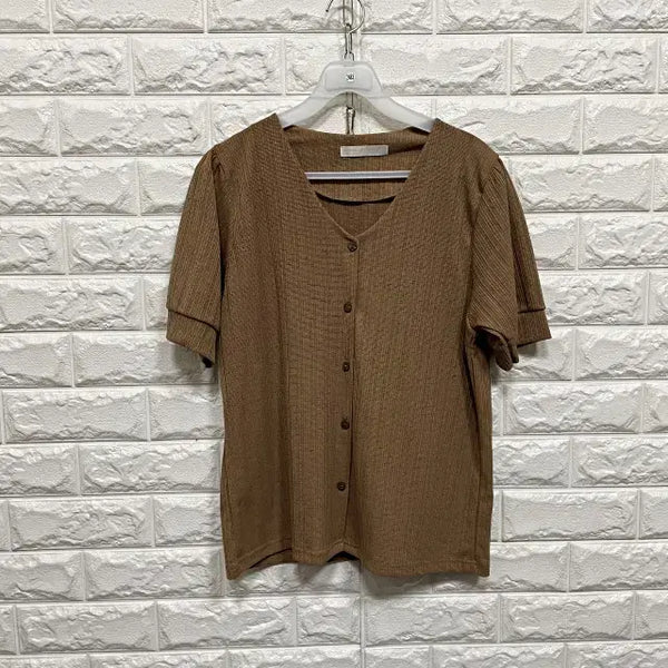 [BUNJANG] Short Sleeve Blouse / 2483) 반팔 블라우스