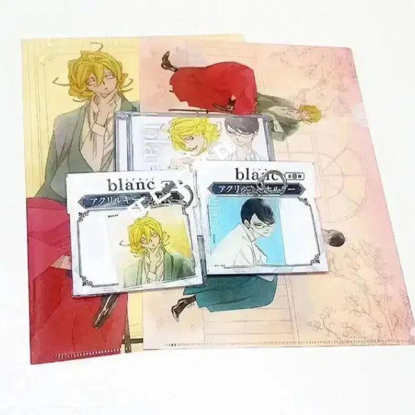 [BUNJANG] Dougunsaeng (blanc) Acrylic Keychain Set with Drama CD and Clear File / 동급생(blanc) 굿즈 세트