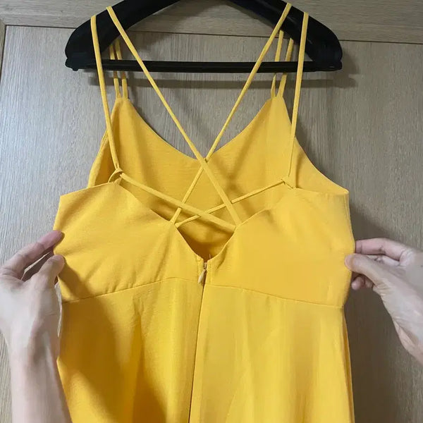 [BUNJANG] Backless Strap Long Dress / 백리스 스트랩 롱 원피스