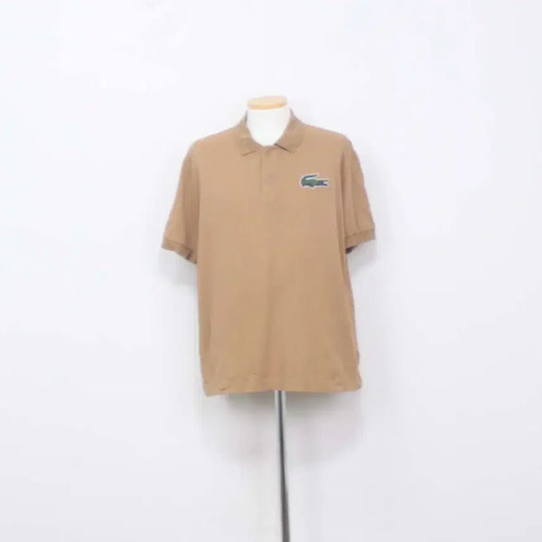 [BUNJANG] Lacoste Men's Classic Fit Cotton Pique Polo T-Shirt - Beige (Size M/100) / [정품] 라코스테 카라티 폴로 반팔 M(100)사이즈 정인샵