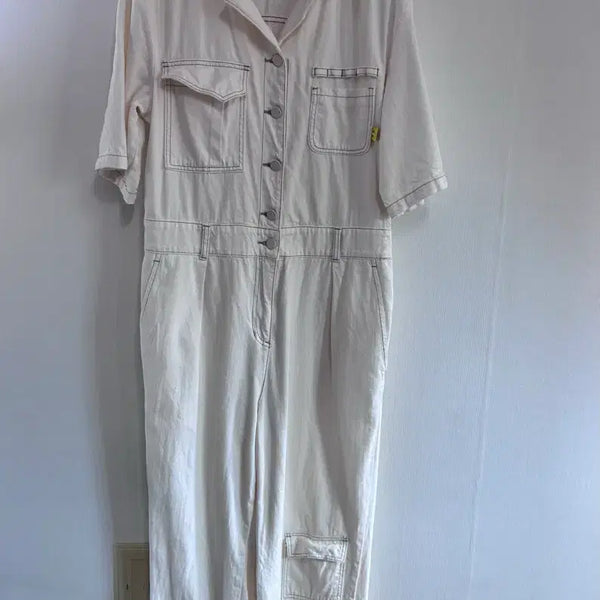 [BUNJANG] LUCKY CHOUETTE Ivory Jumpsuit / 럭키슈에뜨 점프수트 아이보리