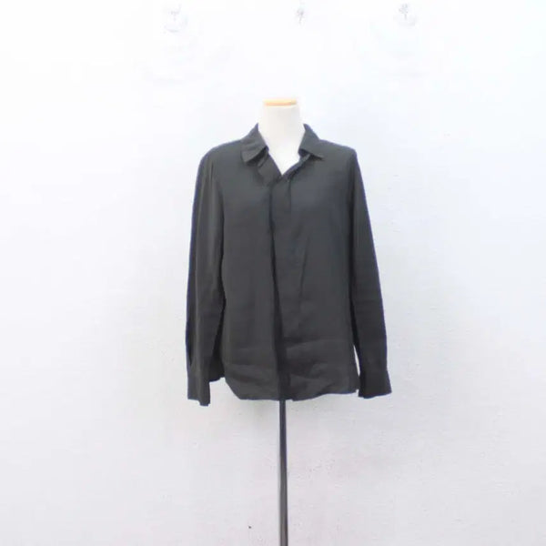 [BUNJANG] SHESMISS Women's Dark Green Blouse Shirt Size 66 / [정품] 쉬즈미스 여성 블라우스 셔츠 신상 66사이즈 정인샵