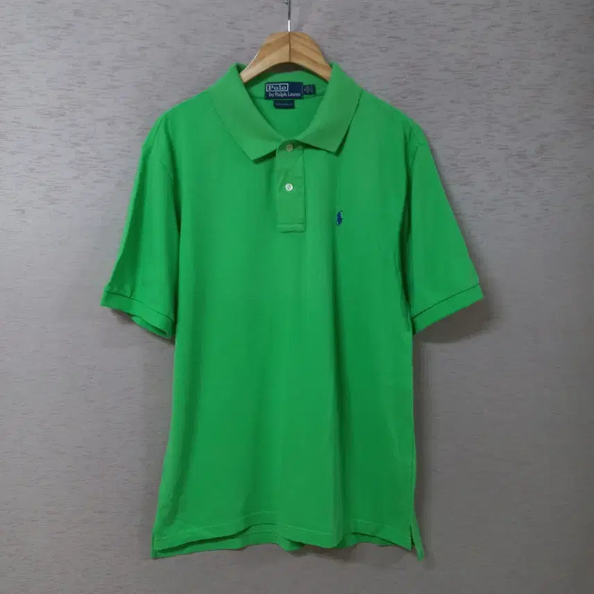 [BUNJANG] Polo Ralph Lauren Green Cotton Pique Polo Shirt Men's Size S / B7-10/폴로랄프로렌 그린색 카라티 남성