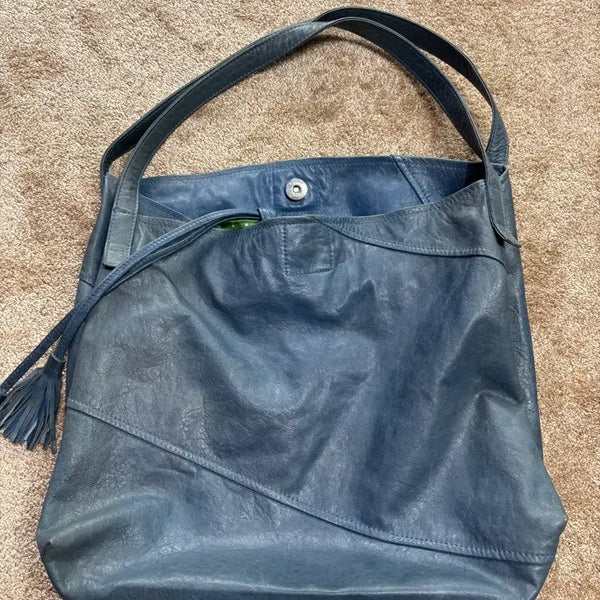 [BUNJANG] Vintage Blue Shoulder Bag / 빈티지 블루 숄더백