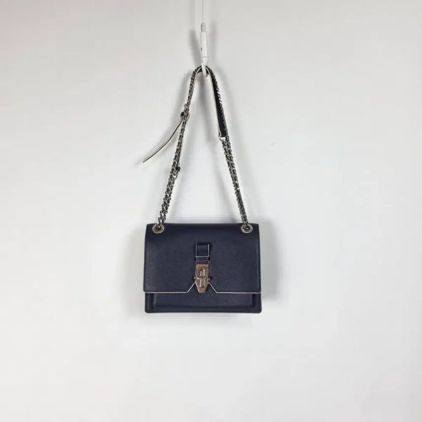 [BUNJANG] Lovecat Navy Chain Shoulder Bag Crossbody Bag / 러브캣 숄더백 네이비 체인 크로스백 260710