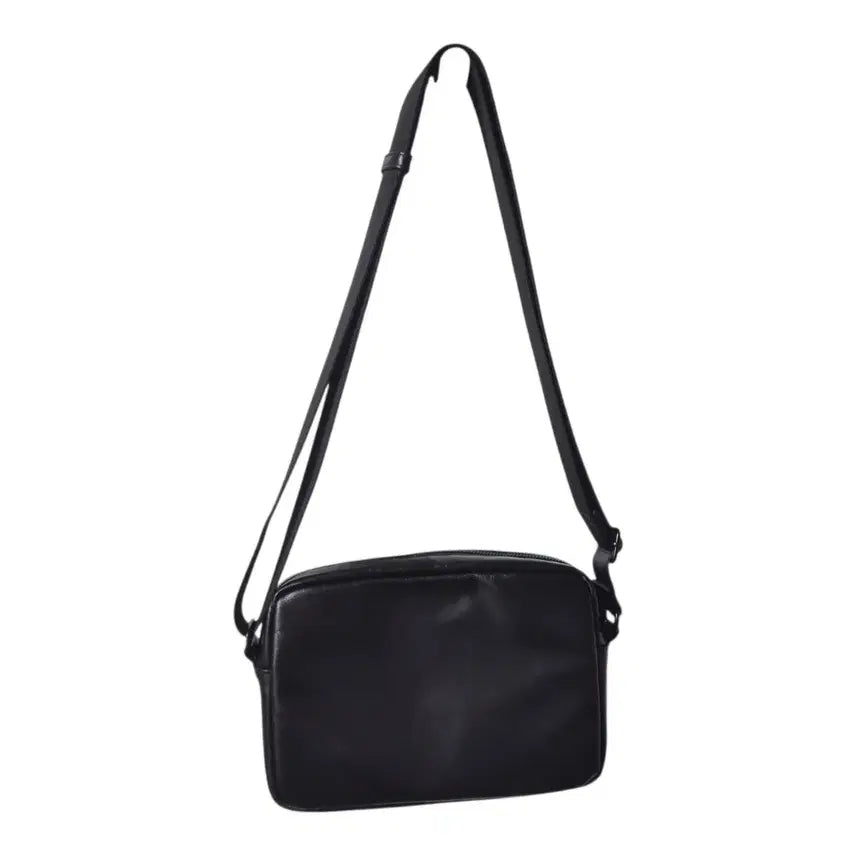 [BUNJANG] Coated Canvas Mini Crossbody Bag Black / 코티드 캔버스 미니 크로스백 [블랙]