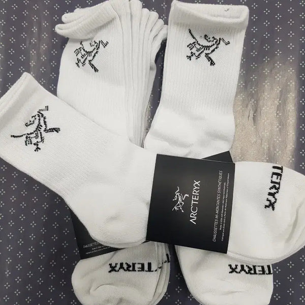 [BUNJANG] Arc'teryx Socks (9-Pair Bundle) White / 아크테릭스 양말 화이트 9족