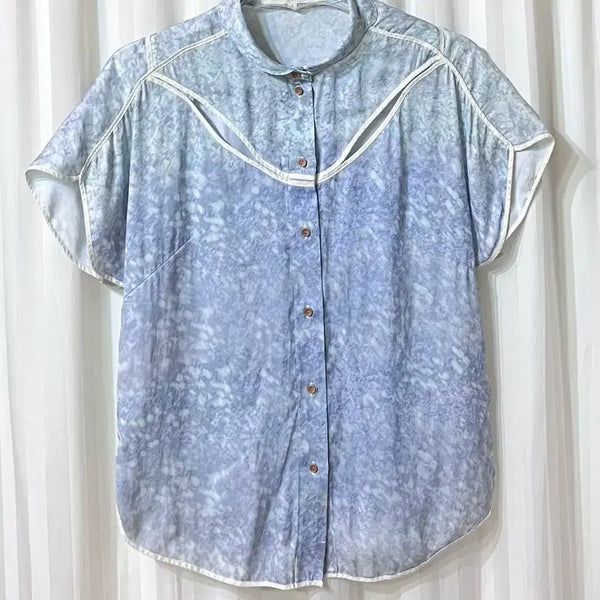 [BUNJANG] O'2nd Blue Gradient Shirt Size 1 / O'2nd 블루 그라데이션 셔츠 1사이즈 상태좋음