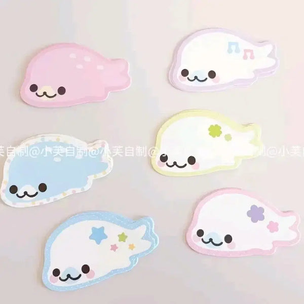 [BUNJANG] Mamegoma Die-Cut Sticker Set / 마메고마 조각스티커 6개 세트 판매 :-)