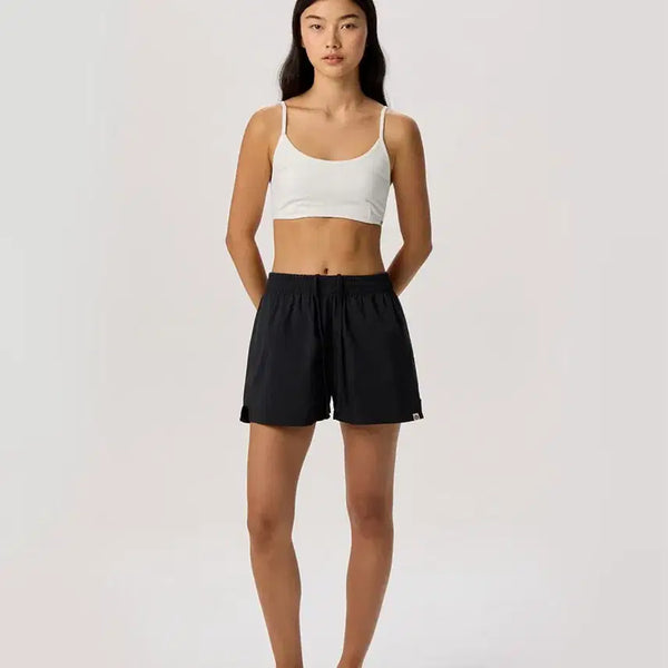 [BUNJANG] Buddy Moodra Light Track Shorts_Black / 부디무드라 Light track shorts_Black