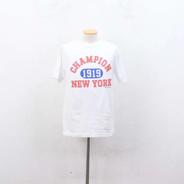 [BUNJANG] Champion Men's Round Neck T-Shirt White Size M / [정품] 챔피온(Champion) 남성 라운드 티셔츠 신상 M 정인샵