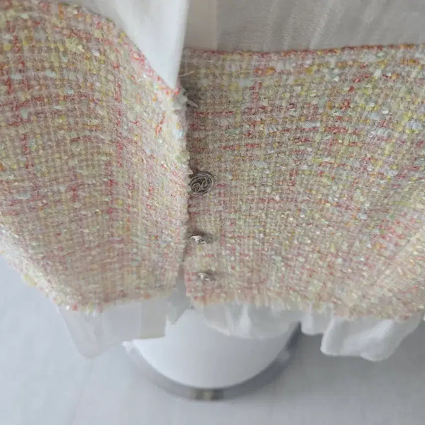 [BUNJANG] Tweed Jacket Pink / 트위드 자켓 핑크