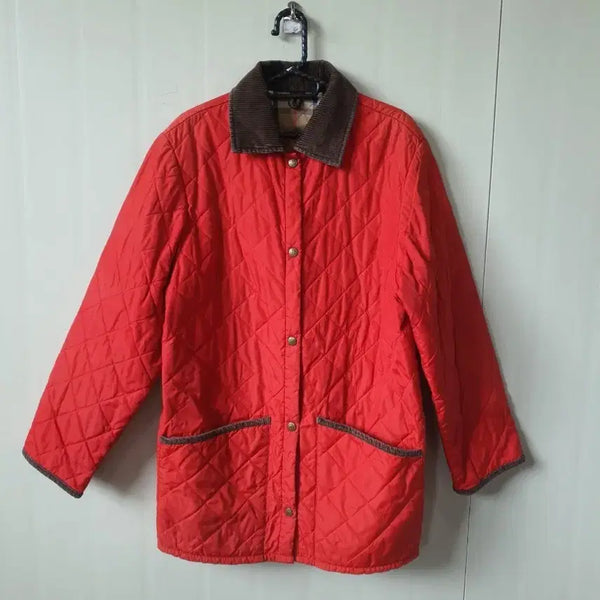 [BUNJANG] Burberry Quilted Jacket M Red / 버버리 정품  퀼팅 자켓 M 레드