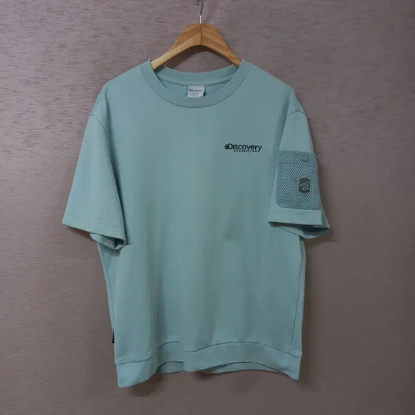 [BUNJANG] Discovery Expedition Men's Blue Short Sleeve T-Shirt / B7-10/디스커버리 블루 반팔 티셔츠 남성