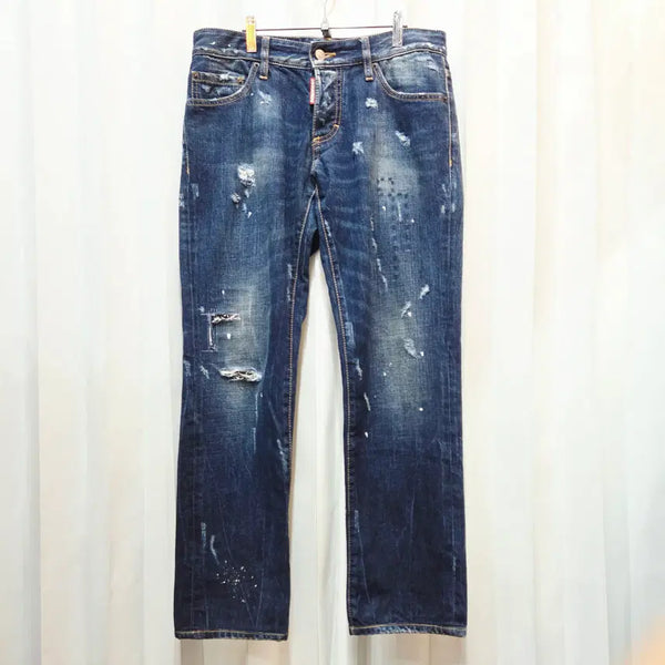 [BUNJANG] Dsquared2 30-inch Damaged Paint Denim Pants C510 / 30인치 디스퀘어드2 데미지 페인트 데님 팬츠 C510