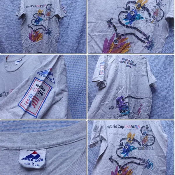 [BUNJANG] 1994 USA World Cup Commemorative T-Shirt / 94년 미국월드컵 기념 반팔티/반팔라운드티/국대축구/7106