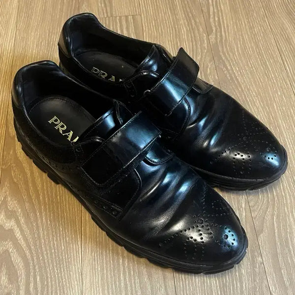 [BUNJANG] Prada Leather Velcro Shoes / 프라다 래더 벨크로 구두 구둥화