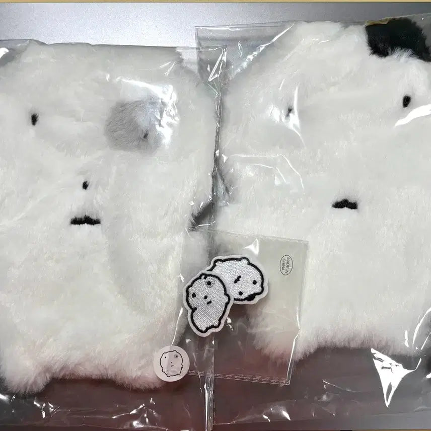 [BUNJANG] Nunnuni Cat Pouch + Brooch Set / (새상품) 눈멍이 냥이 파우치 + 브로치 세트