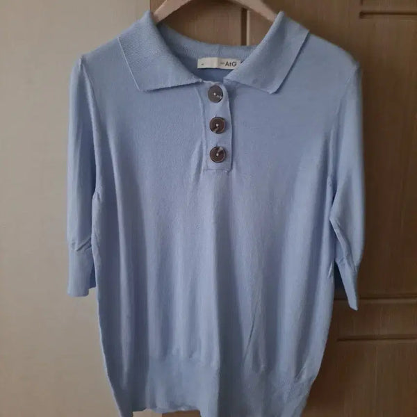 [BUNJANG] The Edge Knit Short Sleeve T-Shirt / 더엣지 니트 반팔티