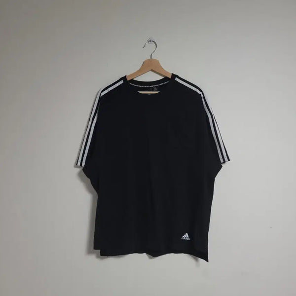 [BUNJANG] Adidas 3-Stripes T-Shirt Black 2XL / (2XL) ADIDAS 아디다스 삼선 티셔츠 블랙