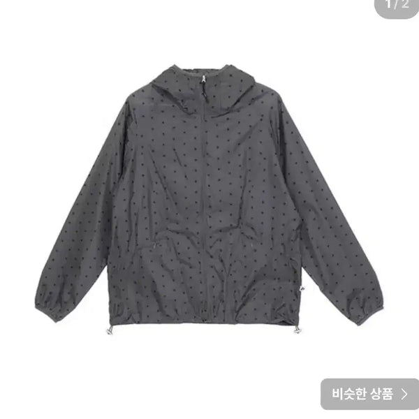 [BUNJANG] PRTN Sheer Hoodie Windbreaker Jacket Dot Pattern / PRTN시어 후디 윈드 브레이커 재킷 도트