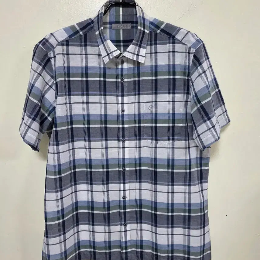 [BUNJANG] Tmillo Check Short Sleeve Shirt / 트리몰로 체크 반팔 셔츠 남성.260707