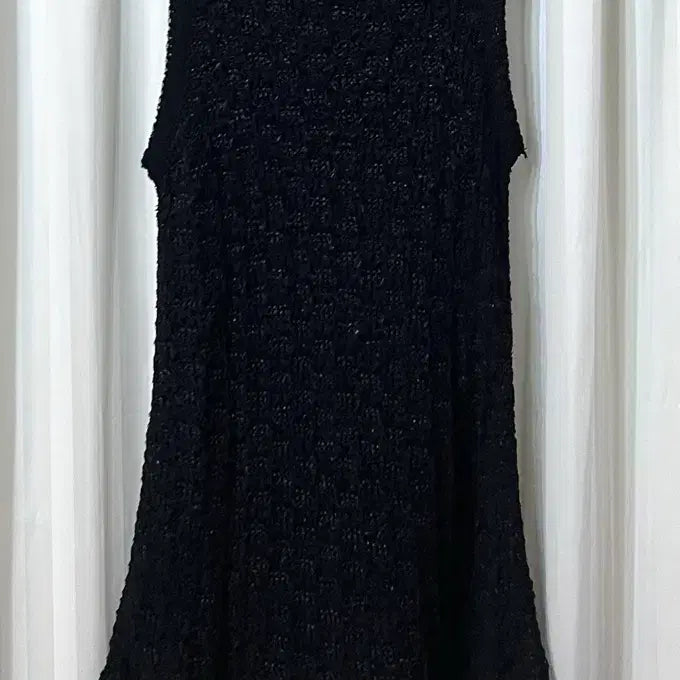 [BUNJANG] Black Sleeveless Knit Dress - Size M / 블랙 민소매 니트 원피스 M 거의새것