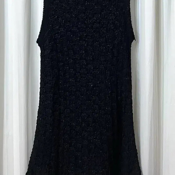 [BUNJANG] Black Sleeveless Knit Dress - Size M / 블랙 민소매 니트 원피스 M 거의새것
