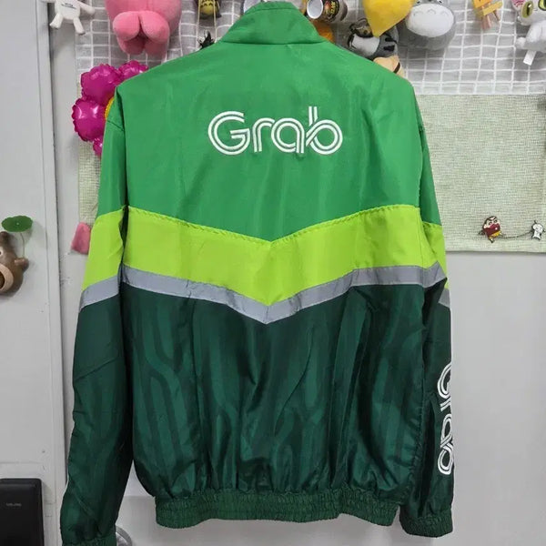 [BUNJANG] GRAB New Model Windbreaker Jumper Green / 그랩 신형 바람막이 점퍼 그린