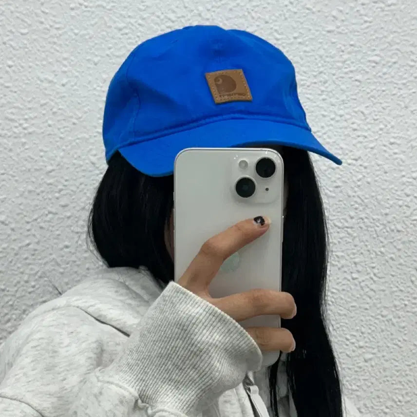 [BUNJANG] Carhartt Center Logo Blue Ball Cap / 칼하트 센터로고 블루 볼캡