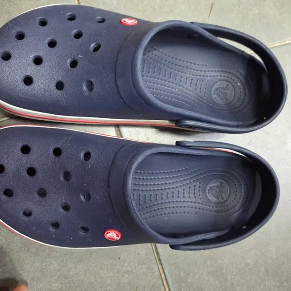 [BUNJANG] Crocs Sandals Navy/Red Size 290 / 크록스 샌들 네이비/레드290