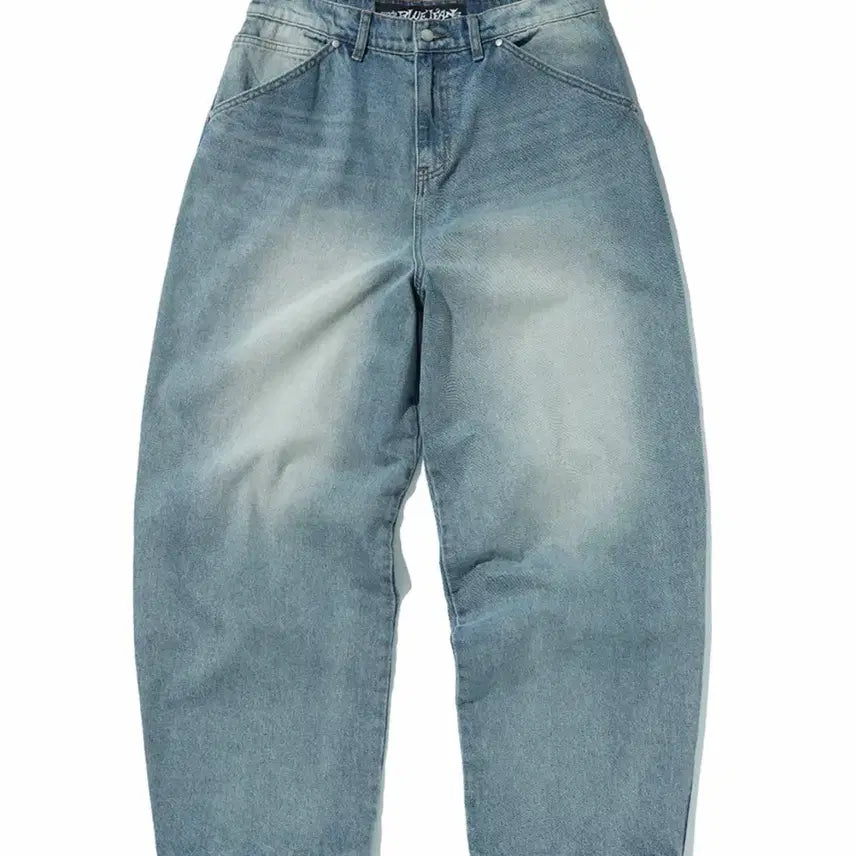 [BUNJANG] Suede Contour Pocket Denim Pants (M) Light Blue / 스웨이드 컨투어 포켓 데님 팬츠 (M) 라이트 블루
