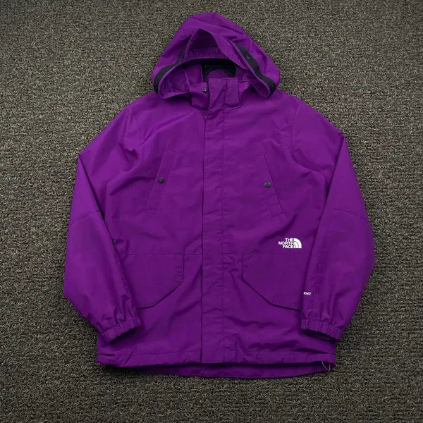 [BUNJANG] The North Face Embroidered Logo Purple Windbreaker Jacket / 노스페이스 자수로고 퍼플 바람막이 자켓