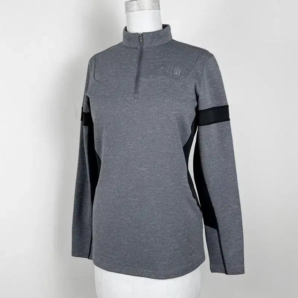 [BUNJANG] The North Face Gray Half-Zip Long Sleeve Hiking Top (M / 90) / 노스페이스/상태굿 하프집업 등산 긴팔 티 M 90/라덴