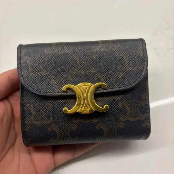 [BUNJANG] Celine Triomphe Flat Trifold Wallet / (상태최상)셀린느 트리옹프 찬 플랫 삼단지갑