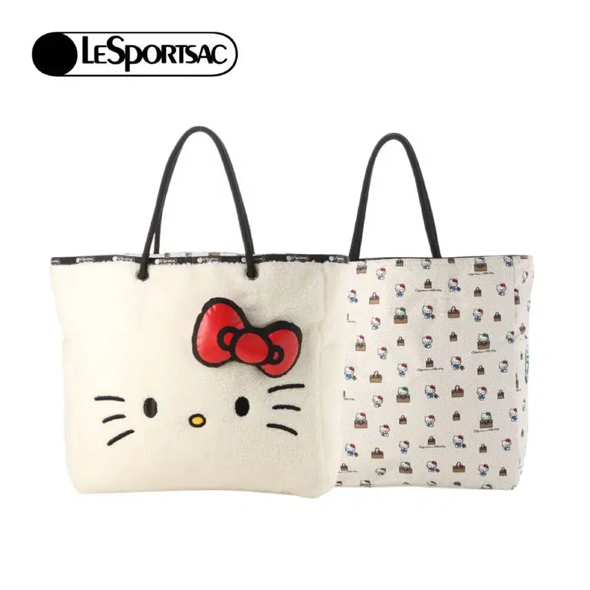 [BUNJANG] Lesportsac x Hello Kitty Large 2-Way Shoulder Bag / 레스포삭 x 키티 라지 투웨이 숄더백