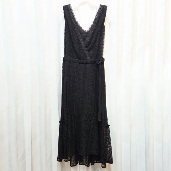 [BUNJANG] 20s S V-Neck Lace Cotton Blend Sleeveless Dress / 20s s 지지피엑스 브이넥 레이스 코튼 혼방 슬리브리스 원피스 C514