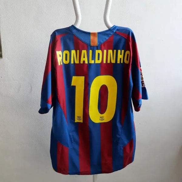[BUNJANG] Nike Barcelona FC Ronaldinho Home Jersey 2005-2006 / 05-06s 나이키 바르셀로나 fc 호나우지뉴 홈 저지