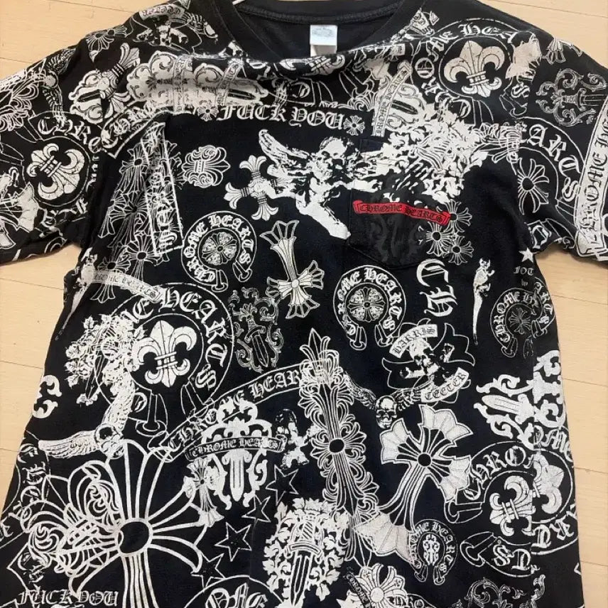[BUNJANG] Chrome Hearts Multi Logo T-Shirt / 크롬하츠 멀티 로고 반팔 티셔츠