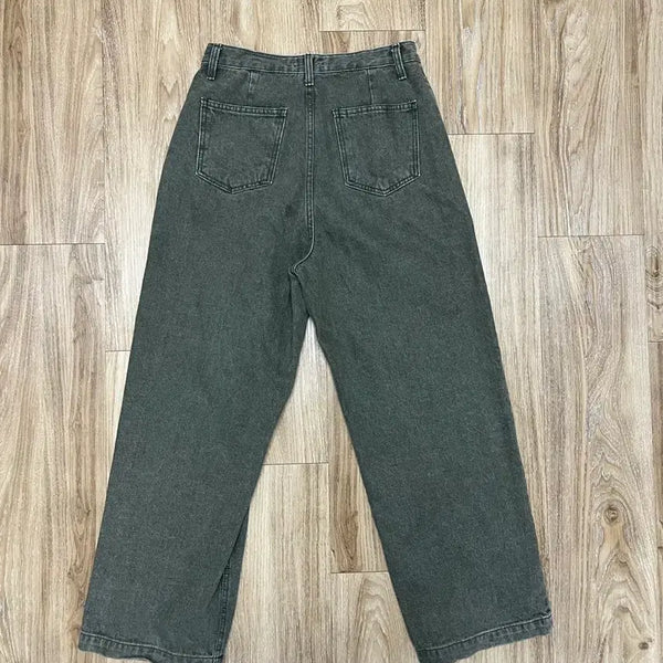 [BUNJANG] Hirisk Khaki Wide Leg Jeans Size 29 / Hirisk 카키 와이드 청바지 29