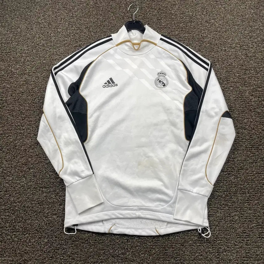 [BUNJANG] Adidas Real Madrid White Training Top / 아디다스 레알마드리드 화이트 트레이닝 탑