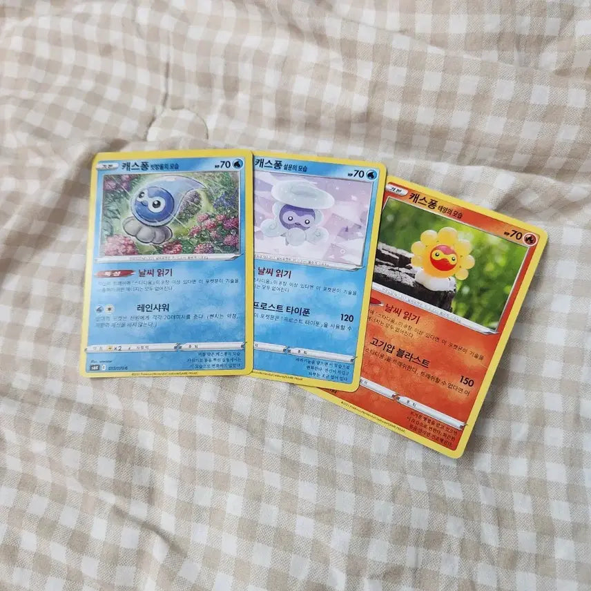 [BUNJANG] Pokemon Card Casphone 3 Card Set / 포켓몬 카드 캐스퐁 3장 세트