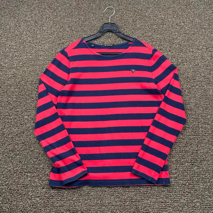 [BUNJANG] Guess Striped Long Sleeve T-Shirt / Guess 게스 단가라 긴팔 티셔츠