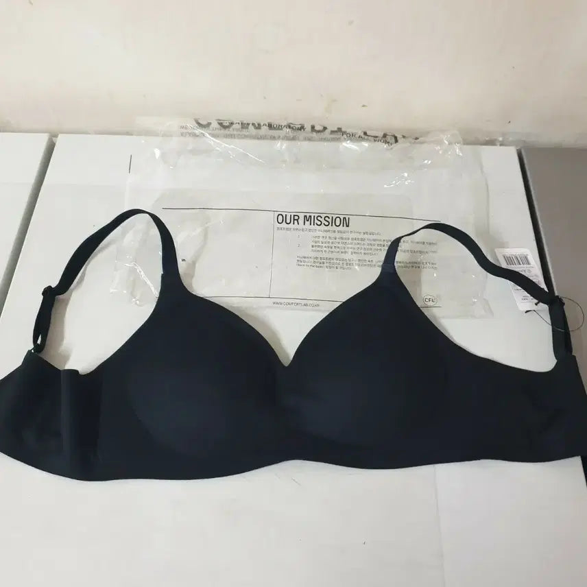 [BUNJANG] Comforlab No-Wire Bra Black 90 / 새것 컴포트랩 노와이어 브라자90 블랙브라90 노와이어90