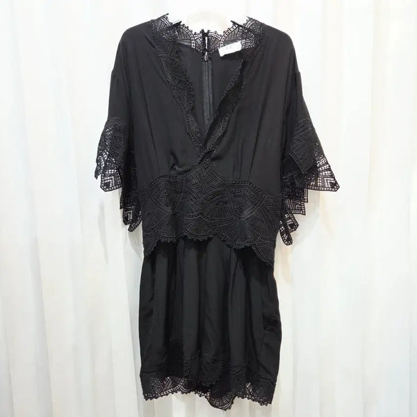 [BUNJANG] 19's S Black Lace Jumpsuit / 19s s 이로 블랙 레이스 점프수트 C518